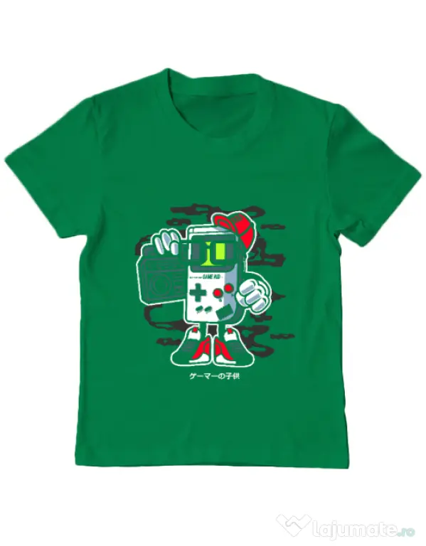 Tricou ADLER copil Game Kid Verde mediu