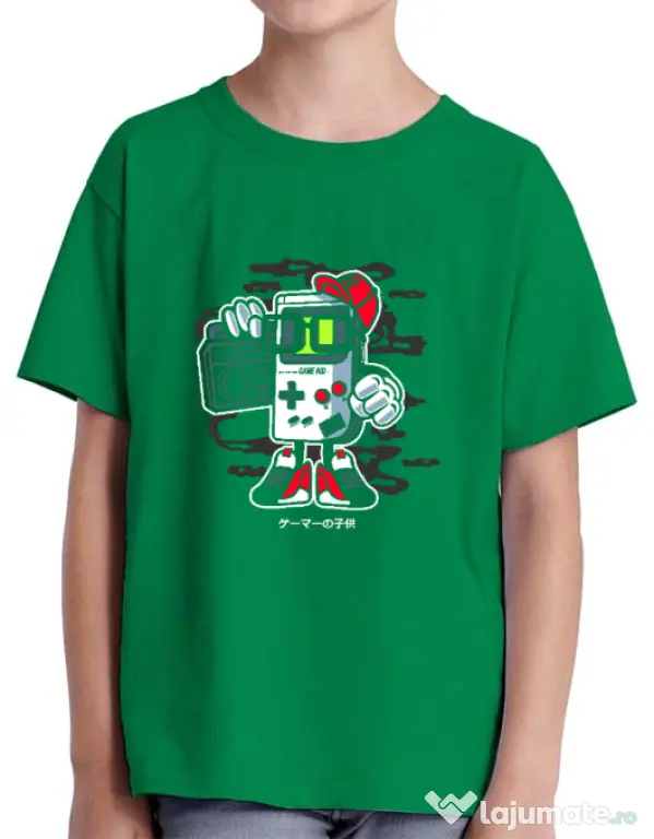Tricou ADLER copil Game Kid Verde mediu