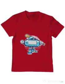 Tricou ADLER copil Game On Rosu
