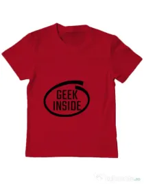 Tricou ADLER copil Geek inside Rosu
