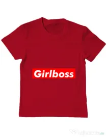 Tricou ADLER copil Girlboss Rosu