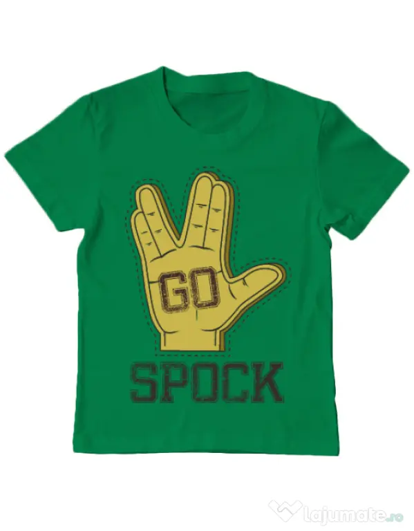 Tricou ADLER copil Go spock Verde mediu