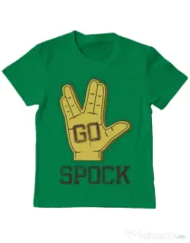 Tricou ADLER copil Go spock Verde mediu