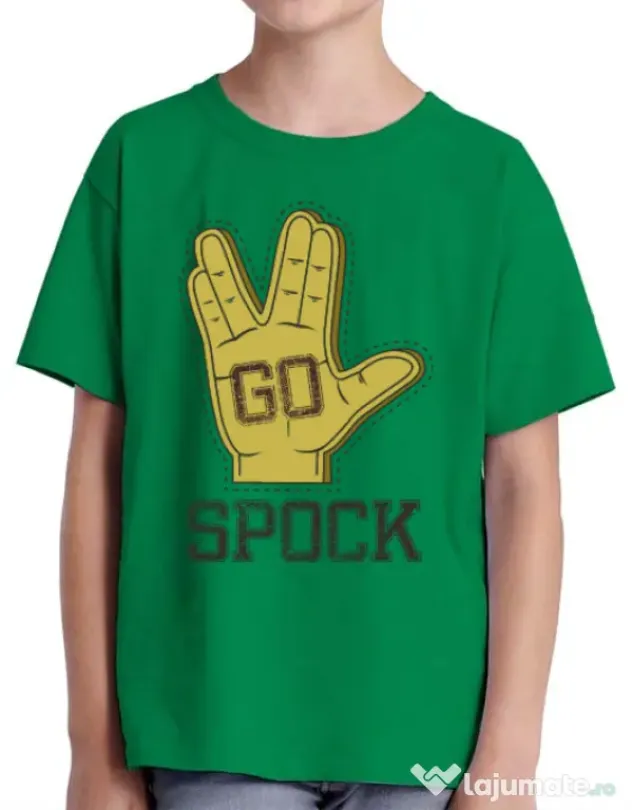 Tricou ADLER copil Go spock Verde mediu