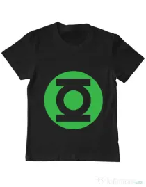 Tricou ADLER copil Green lantern Negru