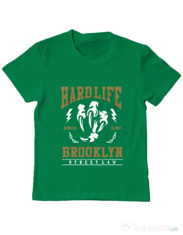 Tricou ADLER copil Hard Life Verde mediu
