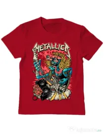 Tricou ADLER copil Heavy Guitar Rosu