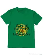 Tricou ADLER copil His mother of dragons Verde mediu