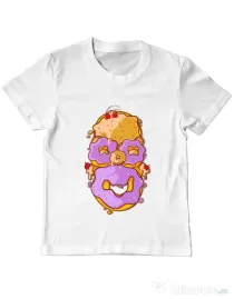 Tricou ADLER copil Homer Donut Alb