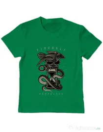 Tricou ADLER copil Hourglass Verde mediu