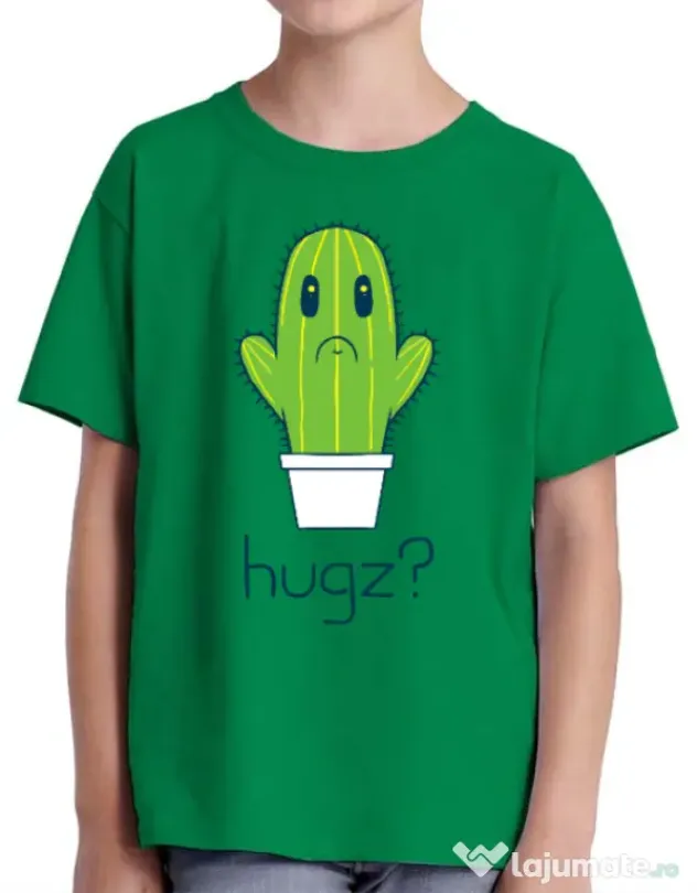Tricou ADLER copil Hugz Verde mediu
