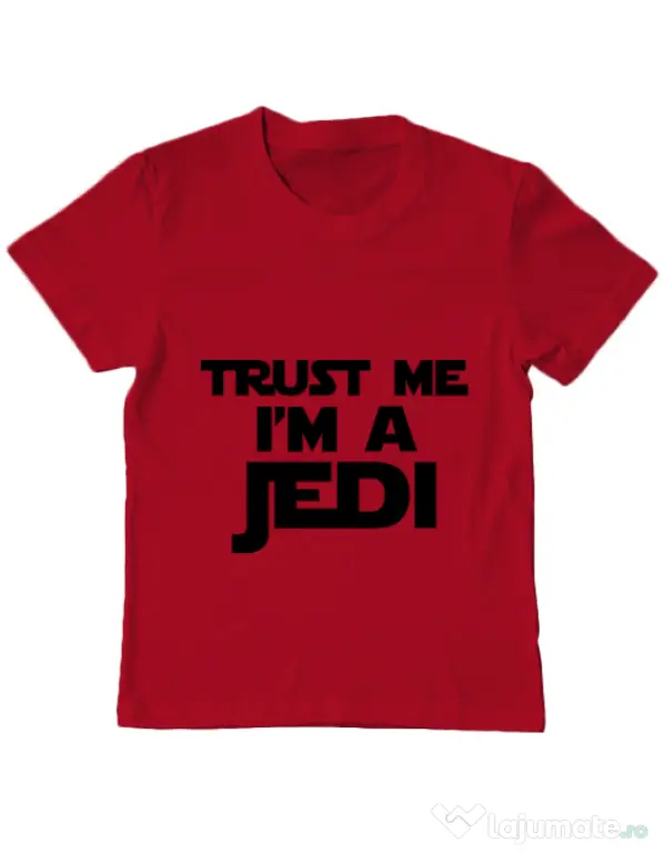 Tricou ADLER copil I am a jedi Rosu