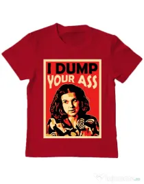 Tricou ADLER copil I dump your ass Rosu