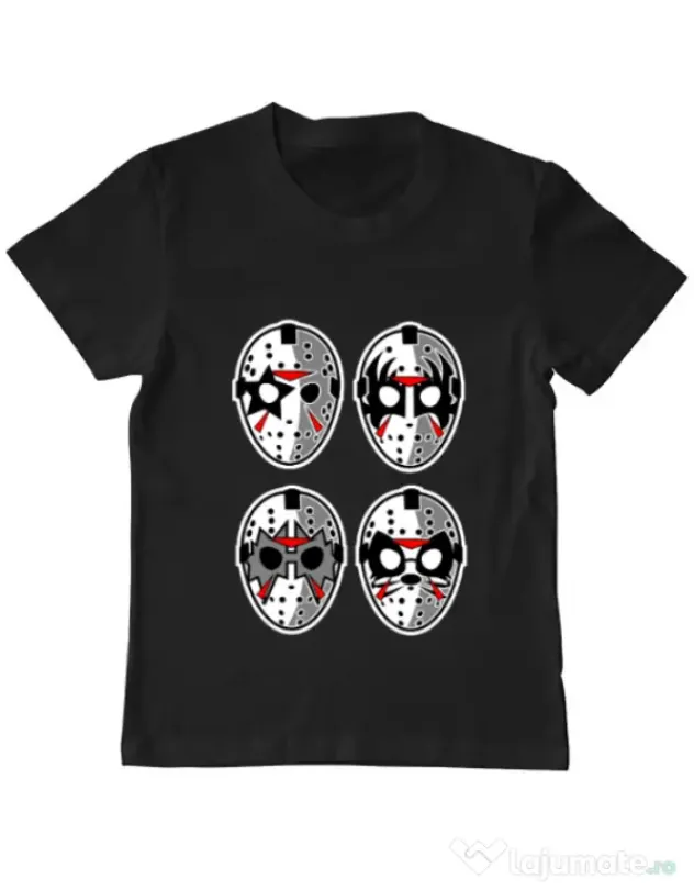 Tricou ADLER copil Jason Rock Faces Negru
