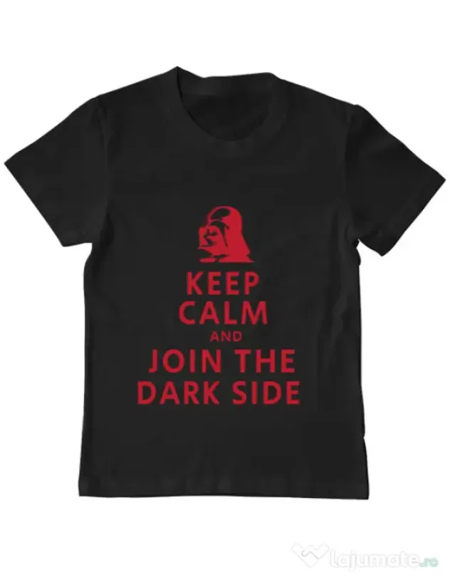 Tricou ADLER copil Join the darkside Negru