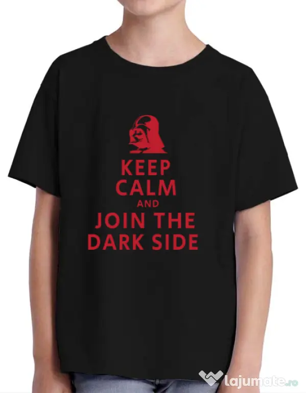 Tricou ADLER copil Join the darkside Negru