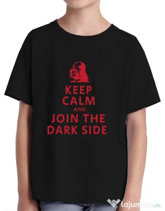 Tricou ADLER copil Join the darkside Negru