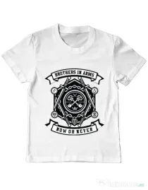 Tricou ADLER copil Keys Alb