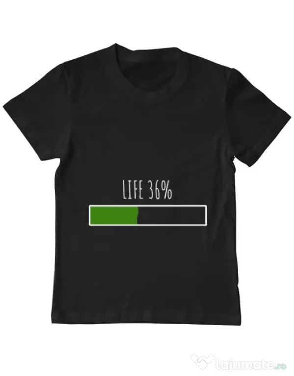 Tricou ADLER copil Life Negru