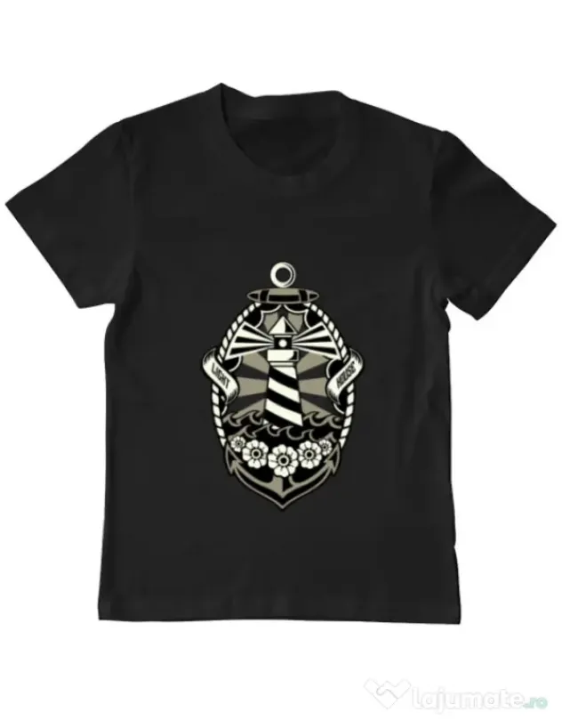 Tricou ADLER copil Lighthouse Negru