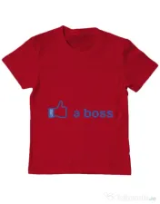 Tricou ADLER copil Like a boss Facebook Rosu 