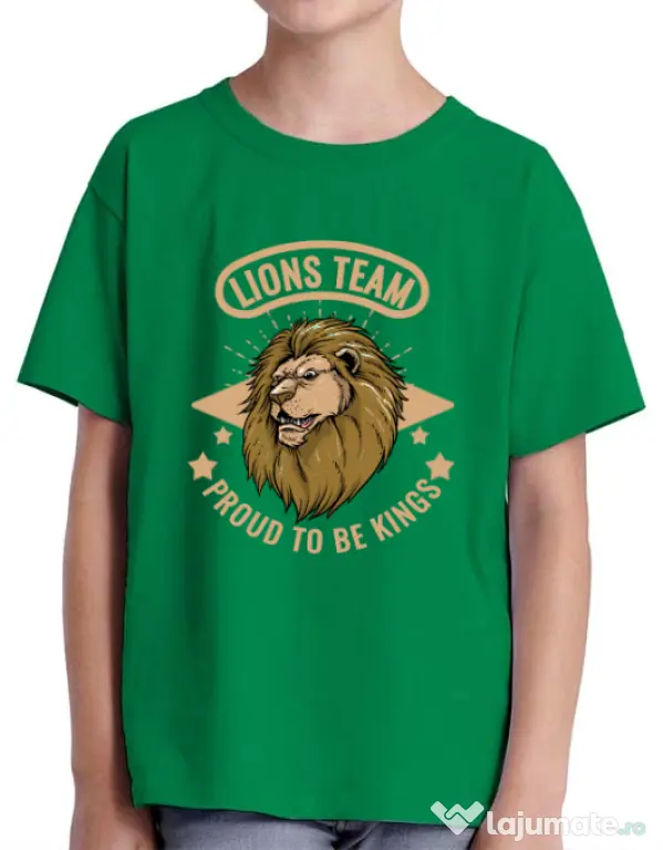Tricou ADLER copil Lions team Verde mediu