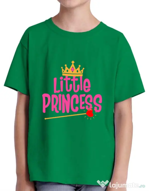 Tricou ADLER copil Little Princess Verde mediu