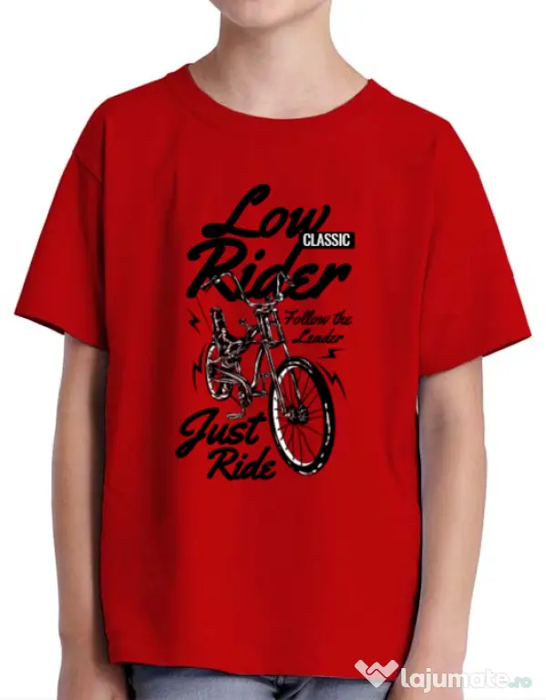Tricou ADLER copil Lowrider Rosu