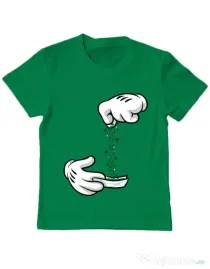 Tricou ADLER copil Magic sparkles Verde mediu