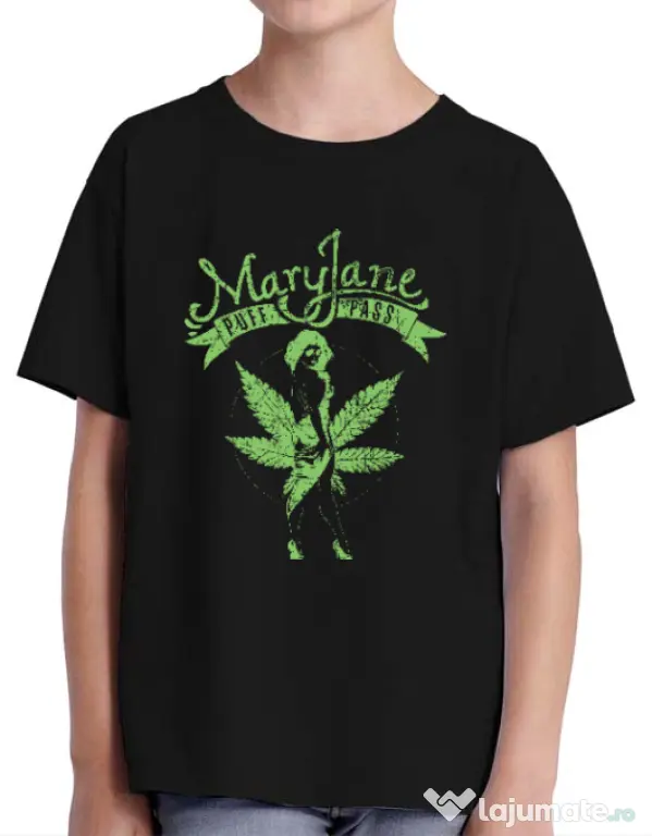 Tricou ADLER copil Mary Jane Negru