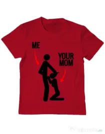 Tricou ADLER copil Me your mom Rosu