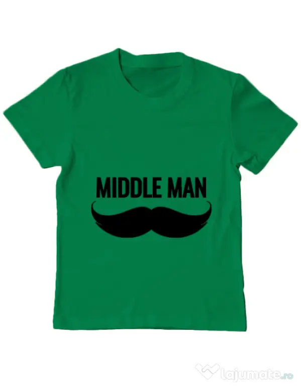 Tricou ADLER copil Middle man Verde mediu