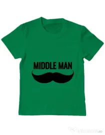 Tricou ADLER copil Middle man Verde mediu