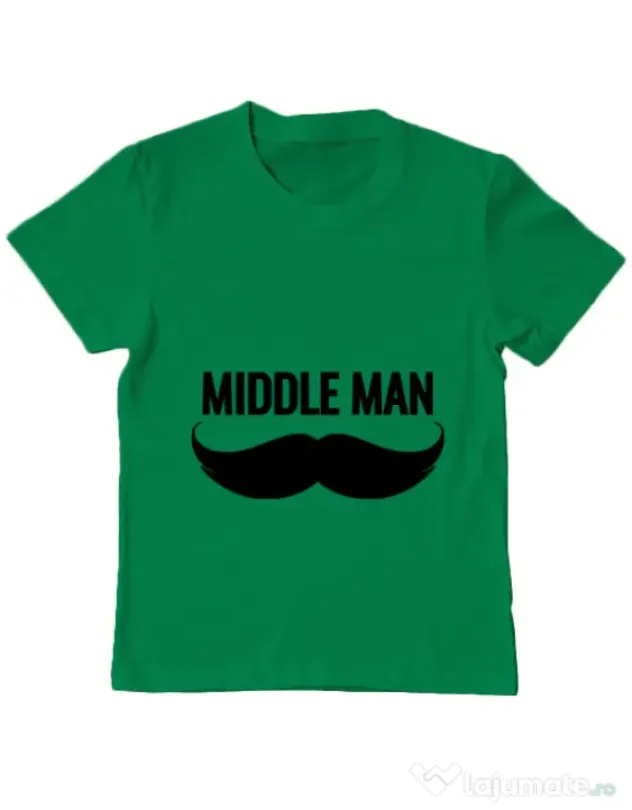 Tricou ADLER copil Middle man Verde mediu