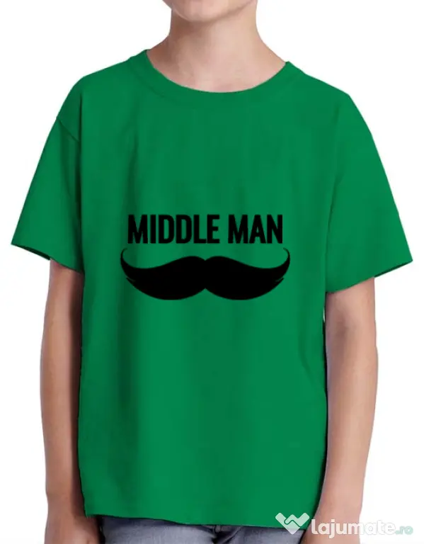Tricou ADLER copil Middle man Verde mediu