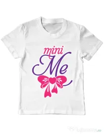 Tricou ADLER copil Mini me Alb