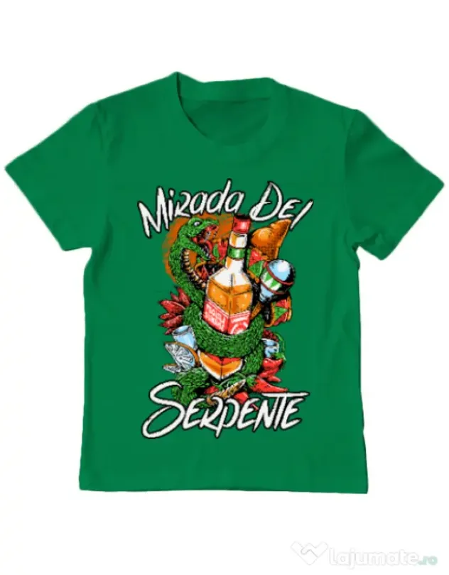 Tricou ADLER copil Mirada Del Serpiente Verde mediu
