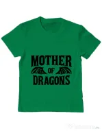 Tricou ADLER copil Mother of dragons 2 Verde mediu