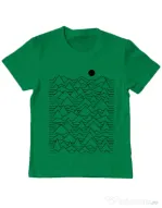 Tricou ADLER copil Mountains Verde mediu