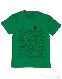 Tricou ADLER copil Mountains Verde mediu
