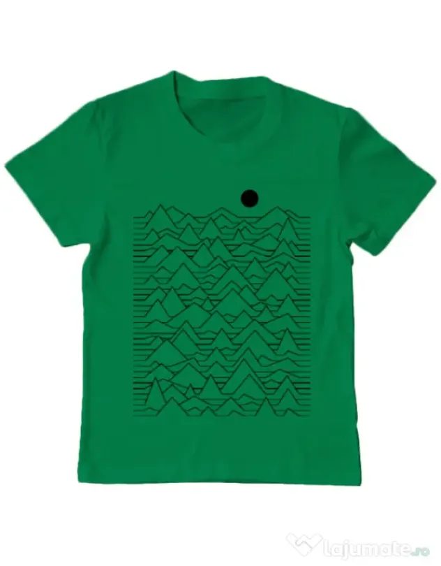 Tricou ADLER copil Mountains Verde mediu