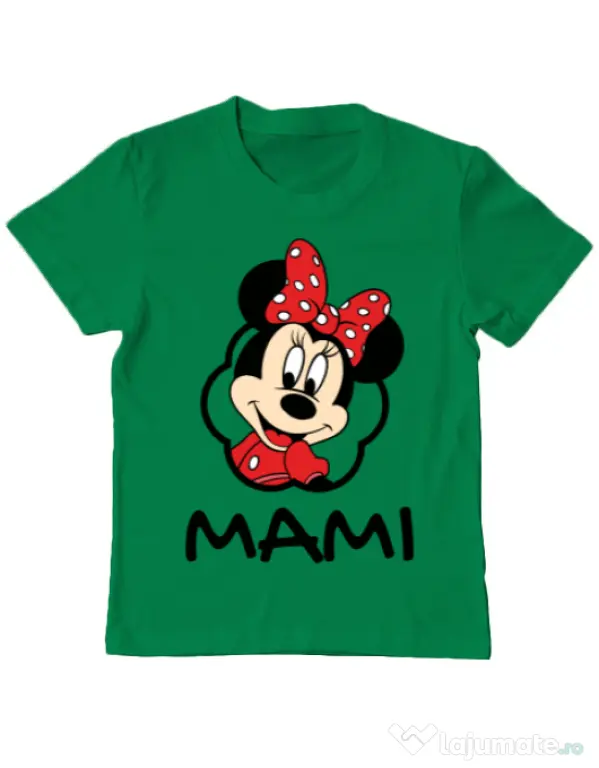 Tricou ADLER copil Mouse mommy Verde mediu