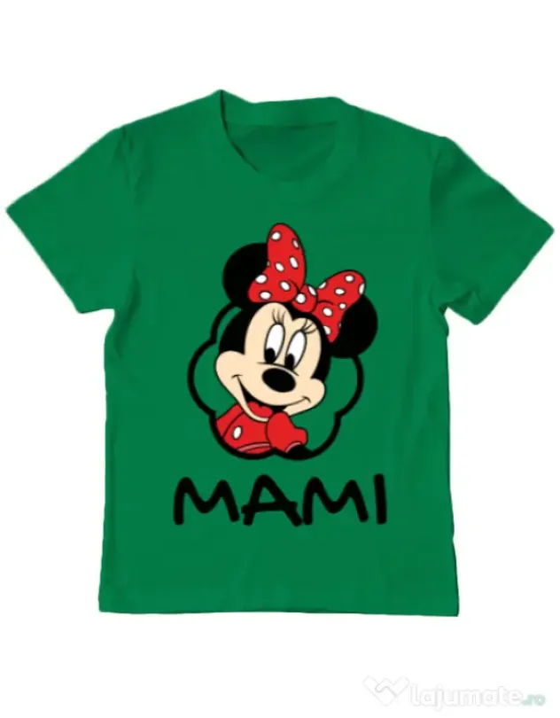 Tricou ADLER copil Mouse mommy Verde mediu