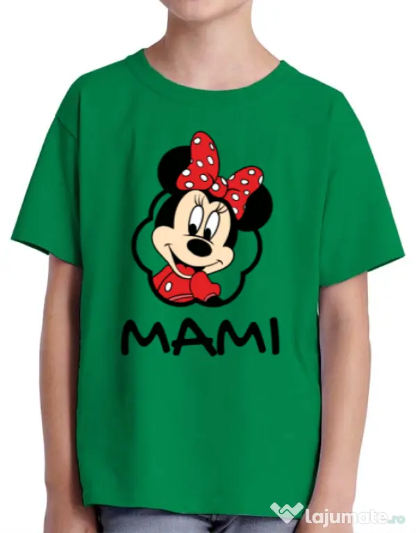 Tricou ADLER copil Mouse mommy Verde mediu