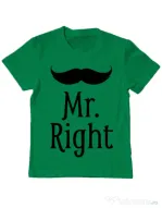 Tricou ADLER copil Mr. right Verde mediu