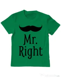 Tricou ADLER copil Mr. right Verde mediu