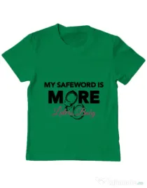 Tricou ADLER copil My safeword is more Verde mediu