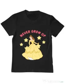 Tricou ADLER copil Never grow up Negru