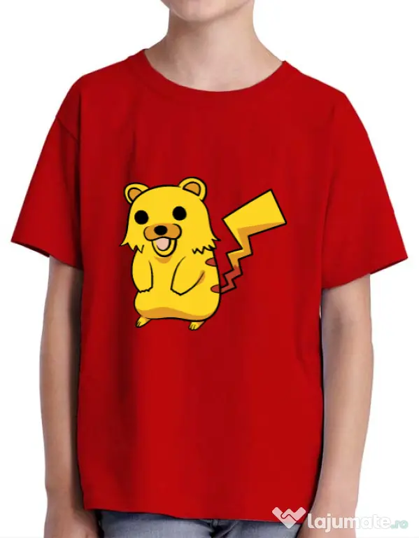Tricou ADLER copil Pika Pika Rosu