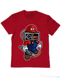 Tricou ADLER copil Player head Rosu